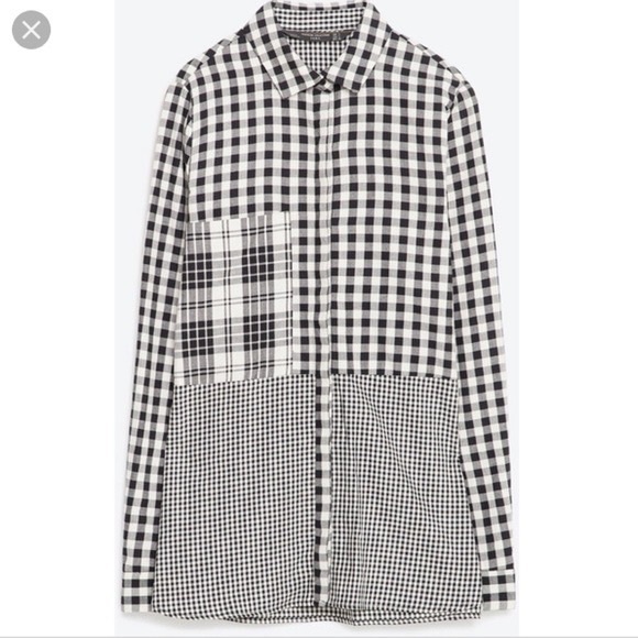 Zara Long Sleeve Button Down. Size: Large - Picture 2 of 8